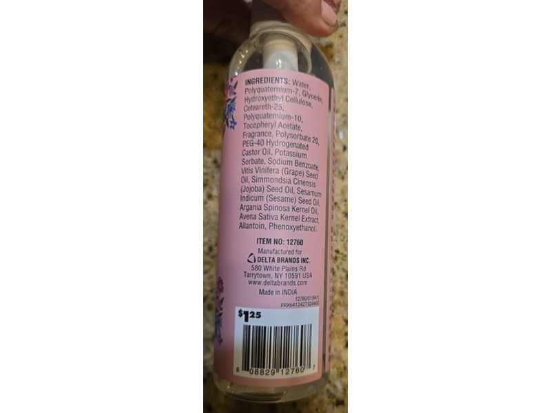 Delta Personal Care Moisturizing Shave Oil, Wild Flowers, 6 fl oz/117 mL