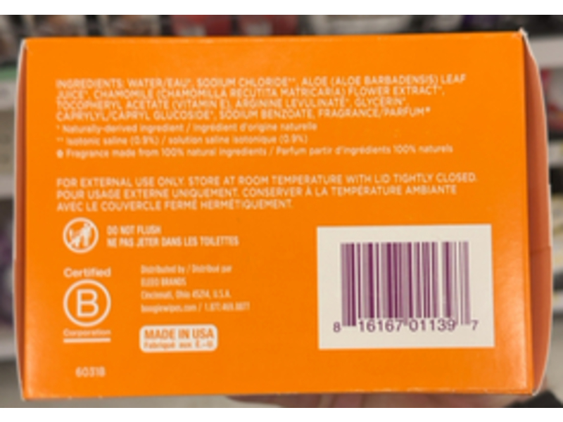 Boogie Wipes Gentle Saline Nose Wipes, Fresh Scent, 90 Count