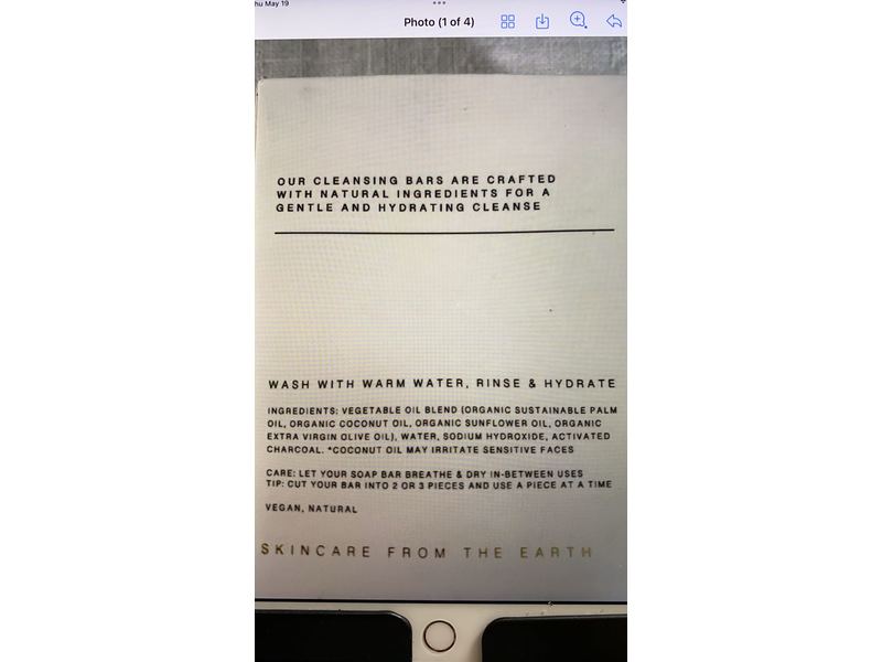 Nash Jones Cleansing Bar, Charcoal