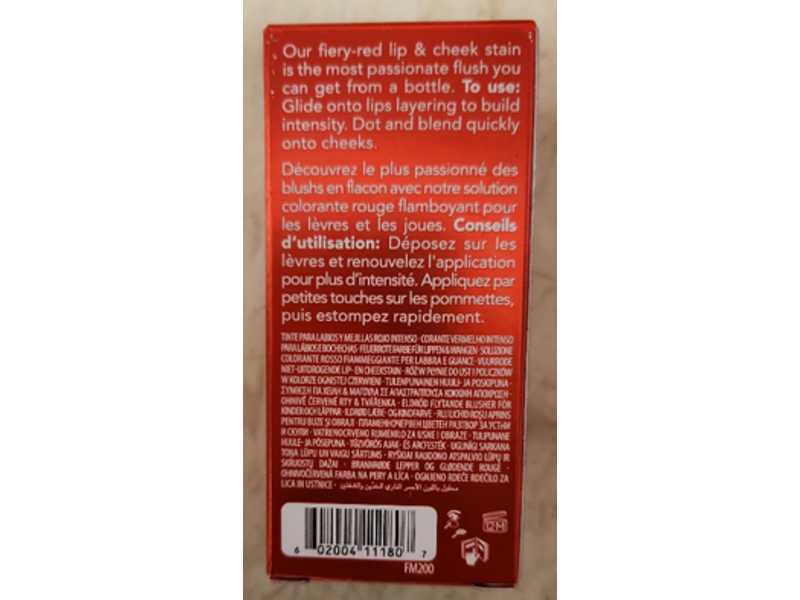 Benefit Flery Red Tinted Lip & Cheek Stain, 0.2 fl oz/6.0 mL