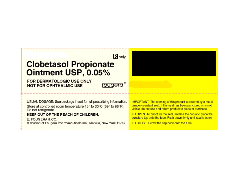 Clobetasol Propionate Ointment USP 0.05%, 45 g, Fougera (RX)
