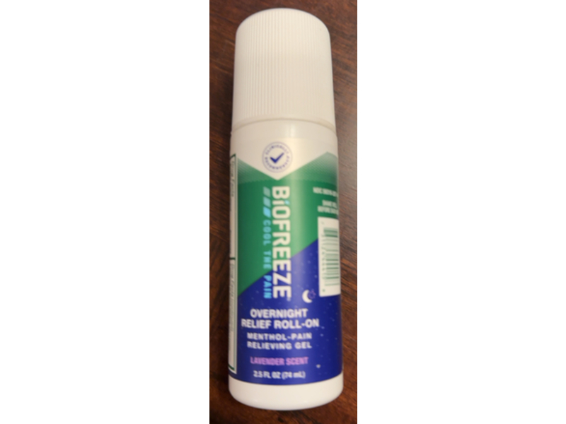 Biofreeze Menthol-Pain Relieving Gel, Lavender, 2.5 fl oz/74 mL