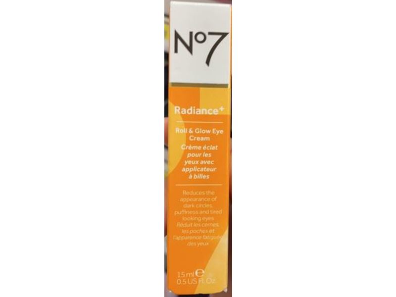 No7 Radiance + Roll & Glow Eye Cream, 0.5 fl oz/15 mL