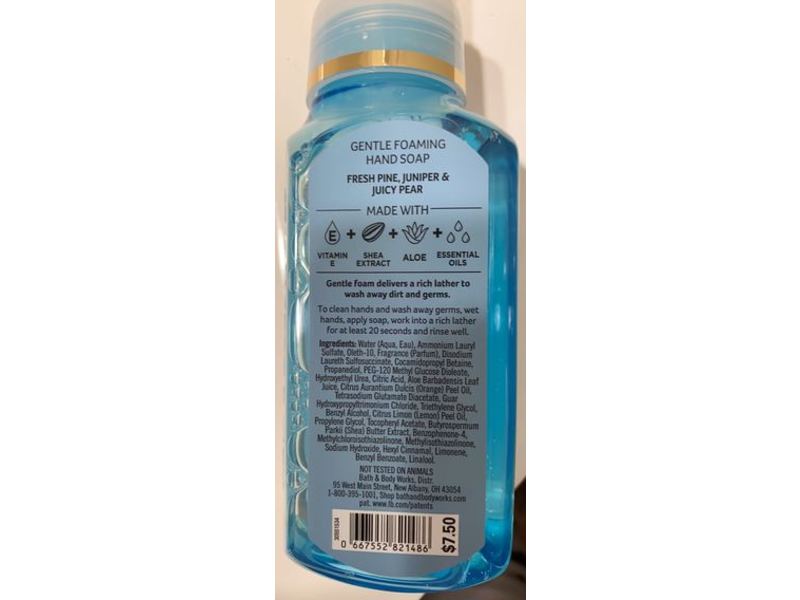 Bath & Body Works White Barn Gentle Foaming Hand Soap, Crisp Morning Air, 8.75 fl oz / 259 mL