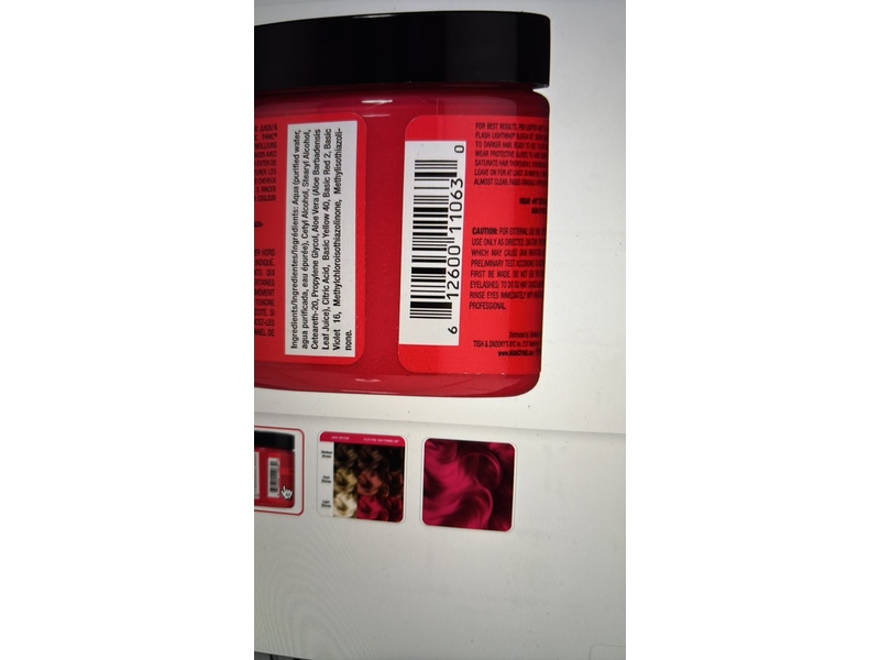 Manic Panic Tish & Snooky's Semi-Permanent Hair Color, Electric Watermelon, 4 fl oz/118 mL