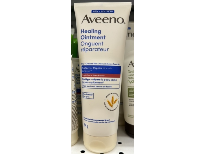 Aveeno Healing Ointment, triple Oat + Shea Butter, 204 g