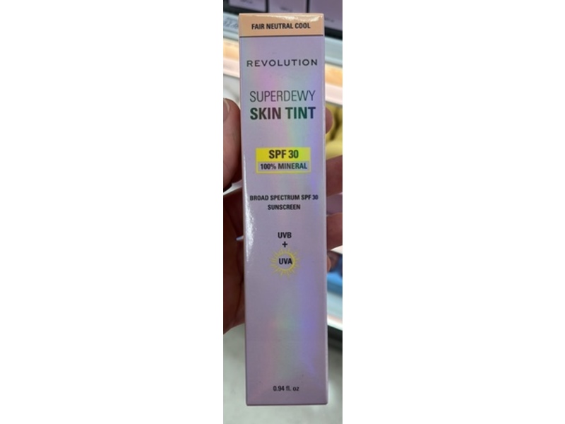 Revolution Superdewy Skin Tint, SPF 30, Fair Neutral Cool, 0.94 fl oz