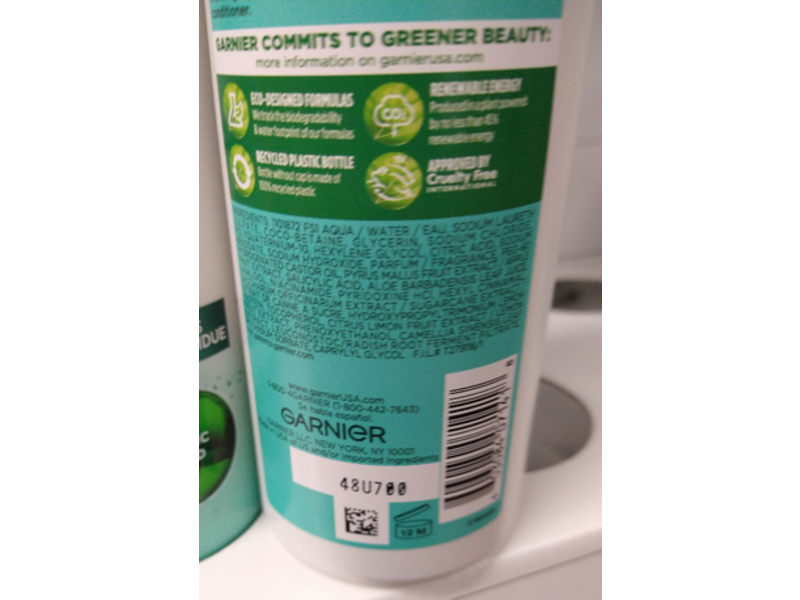 Garnier Fructis Hair Reset Clarifying Shampoo, Pure Clean, 12 fl oz/355 ml