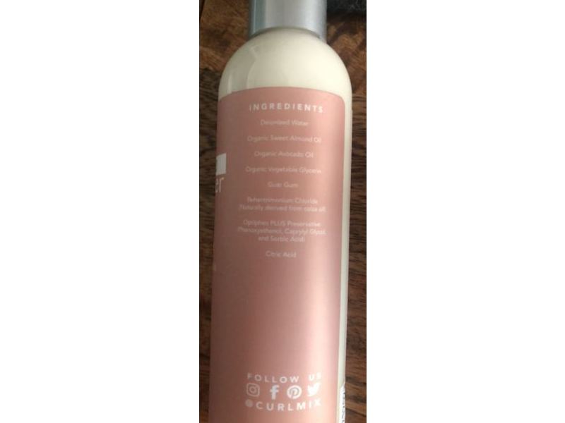 CurlMix Pure Avocado Moisturizer, Organic Sweet Almond Oil, 8 oz/236 mL