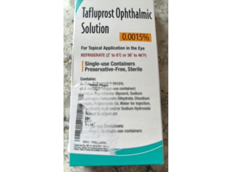 Tafluprost Ophthalmic Solution 0.0015%, 0.3 mL, Prasco (Rx)