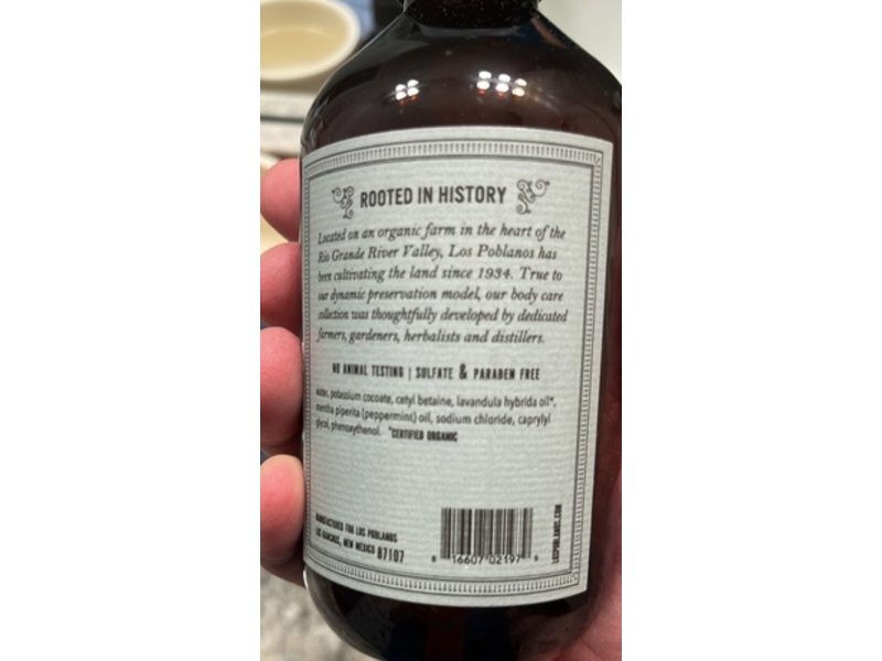 Los Poblanos Hand Soap, Lavender Peppermint, 12 fl oz/350 mL