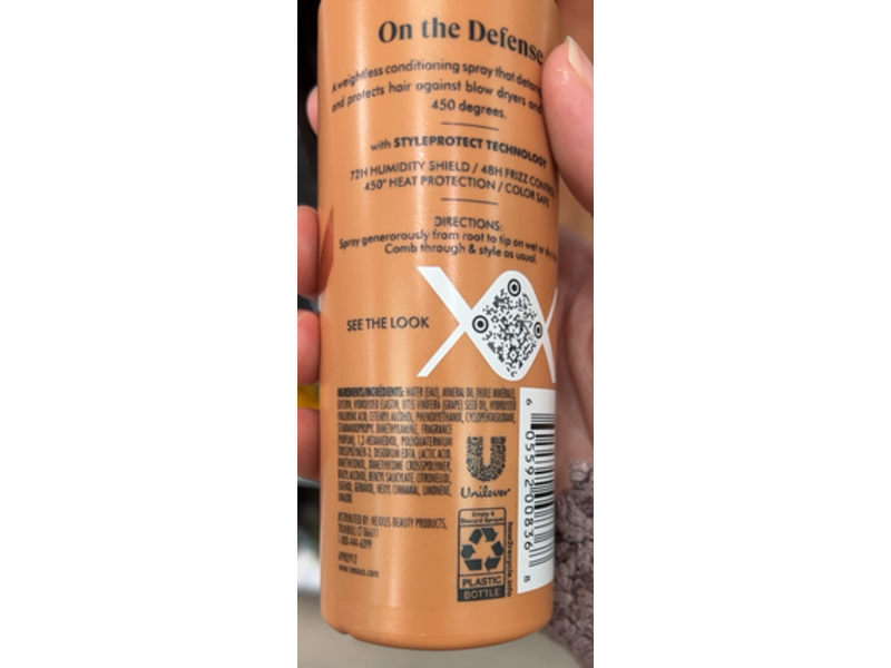 Nexxus Prep & Protect Heat Defense Spray, 6 fl oz/177 mL