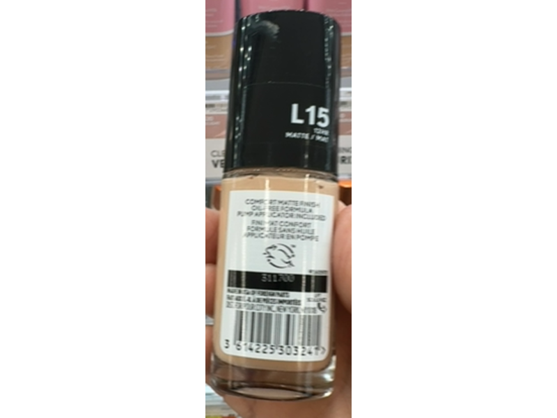 CoverGirl TruBlend Matte Made Foundation, L15 Porcelain, 1 fl oz/30 mL