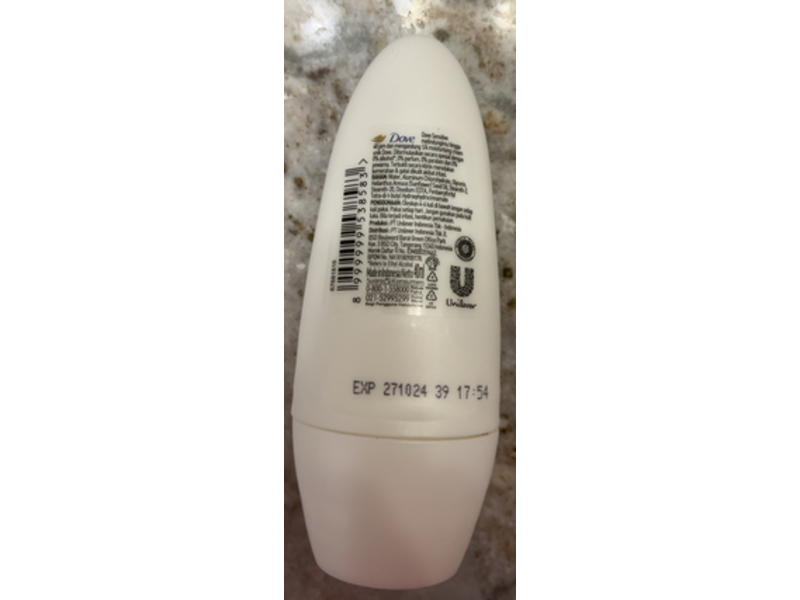 Dove Anti Perspirant Roll On, Sensitive, 40 mL