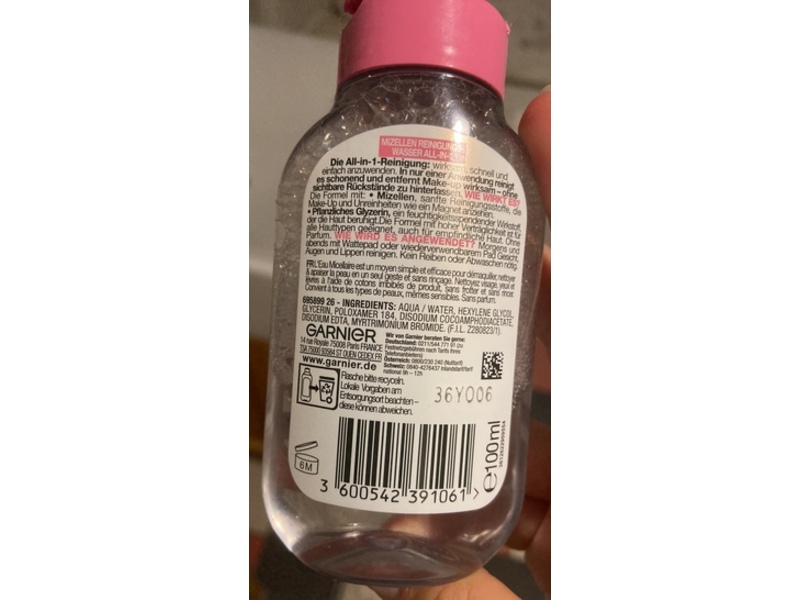 Garnier Skin Active Micellar Cleansing Water, 100 mL