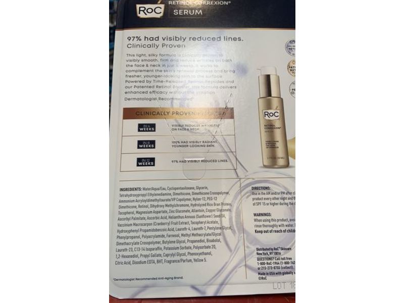 Roc Time-Released Retinol Serum, 1.7 fl oz/50 mL, Pack Of 2