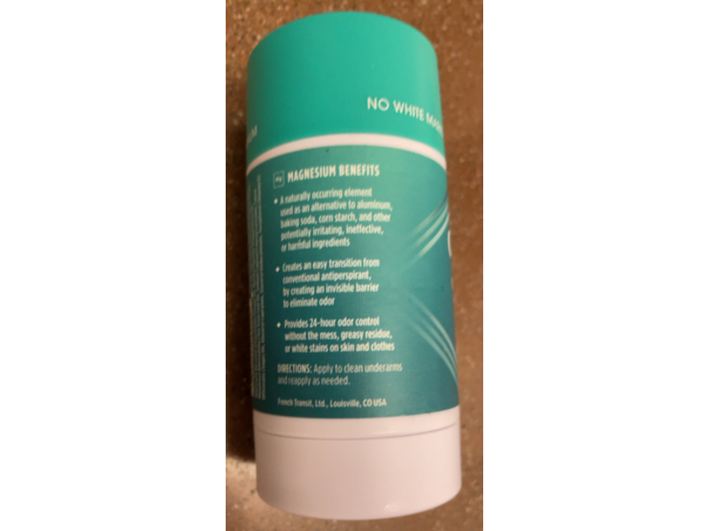 Crystal Magnesium Enriched Deodorant, Cucumber + Mint, 2.5 oz/70 g