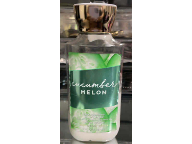 Bath & Body Works Cucumber Melon Daily Nourishing Body Lotion, Shea Butter + Coconut Oil, 8 fl oz/236 mL