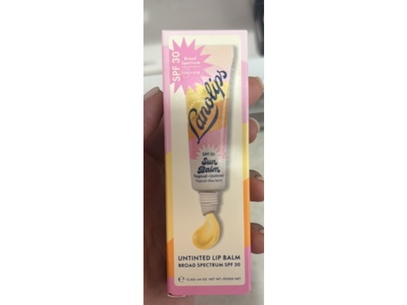 Lanolips Untinted Lip Balm, SPF 30, 0.44 oz/12.5 g
