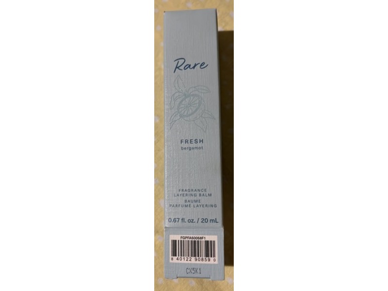 Rare Beauty Fragrance Layering Balm, Fresh Bergamot, 0.67 fl oz/20 mL