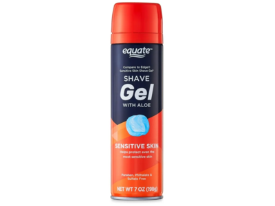 Equate Sensitive Skin Shave Gel , Aloe, 7 oz/198 g