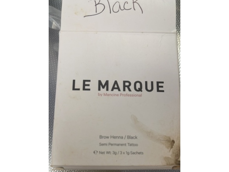 Mancine Professional Le Marque Brow Henna, Black, 3g