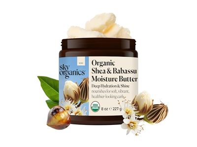 Sky Organics Organic Moisture Butter, Shea & Babassu, 8 oz/227 g