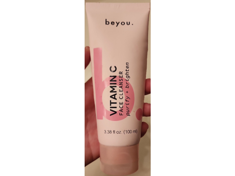 Beyou Purify + Brighten Face Cleanser, Vitamin C, 3.38 fl oz/100 mL