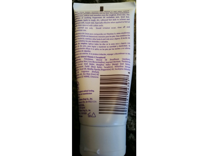 Palmer's Cocoa Butter Formula Foot Magic Moisturizer, Vitamin E, 2.1 oz/60 g