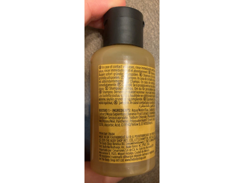 The Body Shop Truly Nourishing Shampoo, Banana, 2.0 fl oz/60 mL
