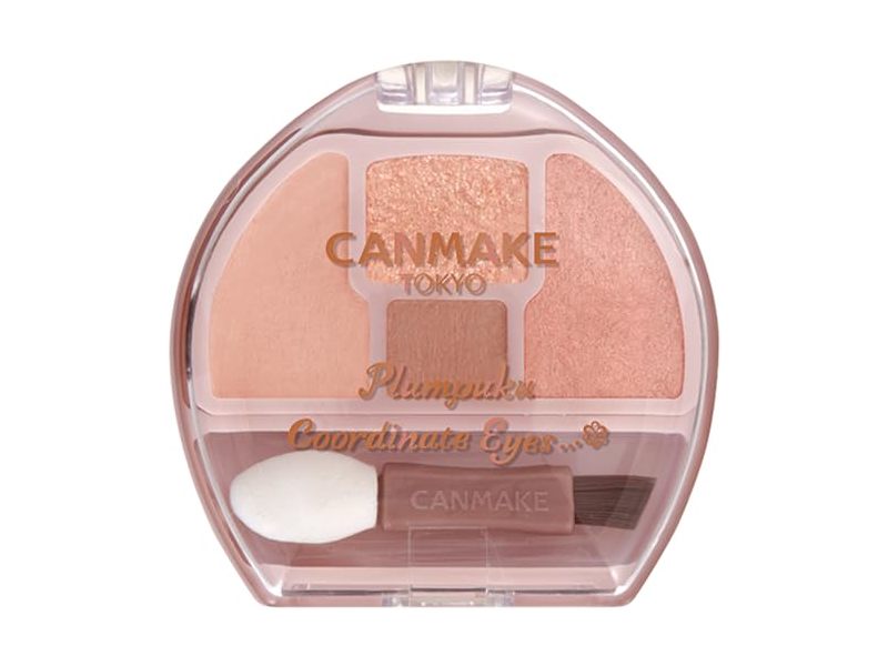 Canmake Plumpuku Coordinate Eyes Palette, 01 Apricot Plumpuku, 0.05 oz/1.3 g