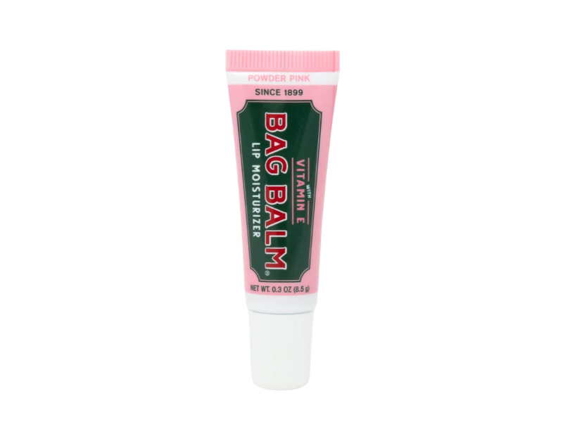 Bag Balm Lip Moisturizer, Powder Pink, Vitamin E, 0.3 oz/8.5 g