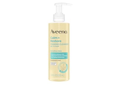 Aveeno Calm + Restore Foaming Cleanser, 7.8 fl oz/232 mL