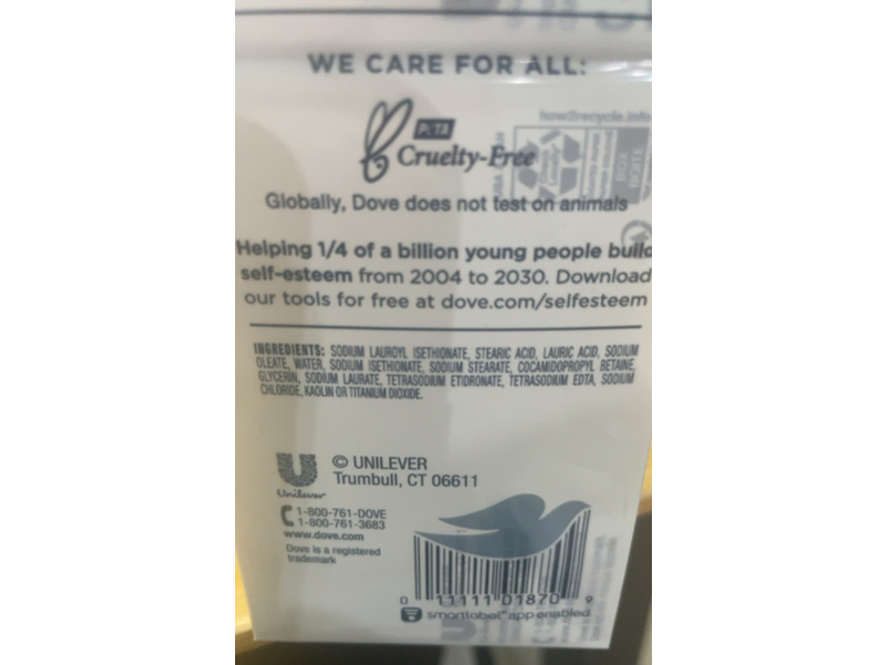 Dove Sensitive Skin Soap Bar, 3.75 oz/106 g, Count 12