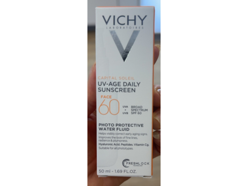 Vichy Capital Soleil UV-Age Daily Sunscreen, SPF 60, 1.69 fl oz/50 mL