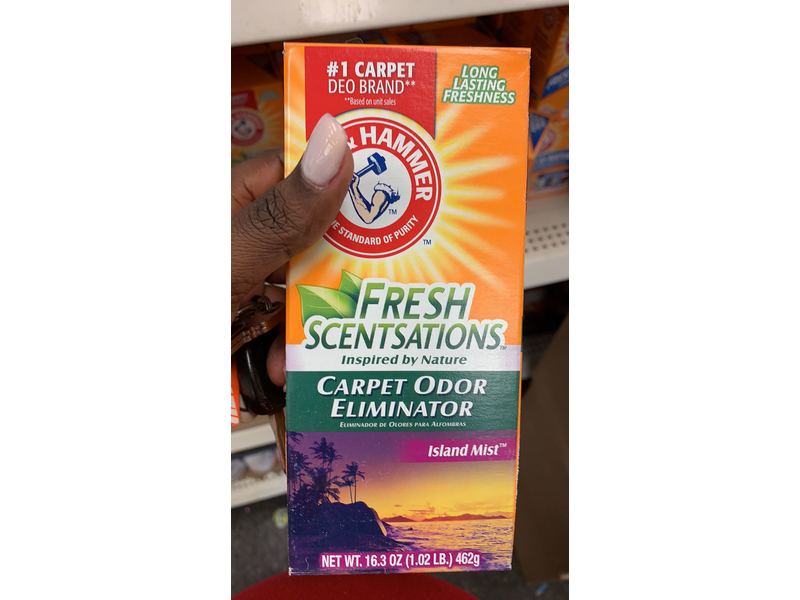 Arm & Hammer Carpet Odor Eliminator, Island Mist, 16.3 oz/462 g