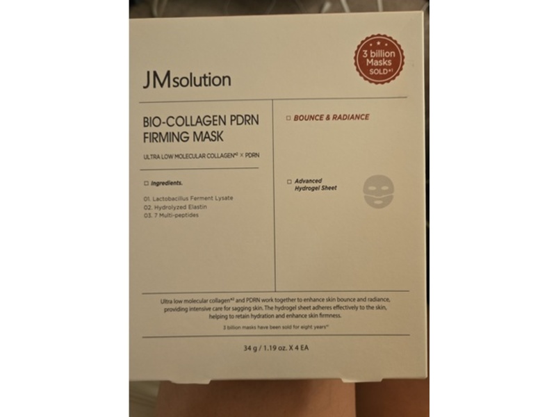 Jmsolution Bio Collagen Pdrn Firming Mask, 1.19 oz/34 g, 4 Count