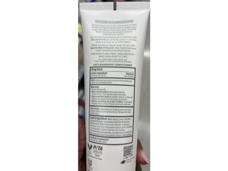 Dove Derma Scalp Anti-Dandruff Conditioner, Pyrithione ZInc, 9 fl oz