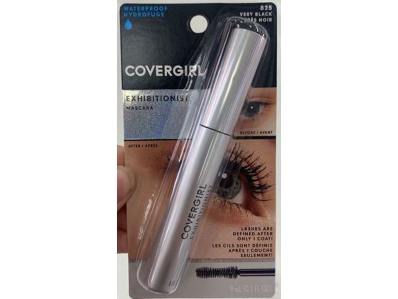 Covergirl Exhibitionist Mascara, 825 Very Black, Waterproof, 0.3 fl oz/9 mL