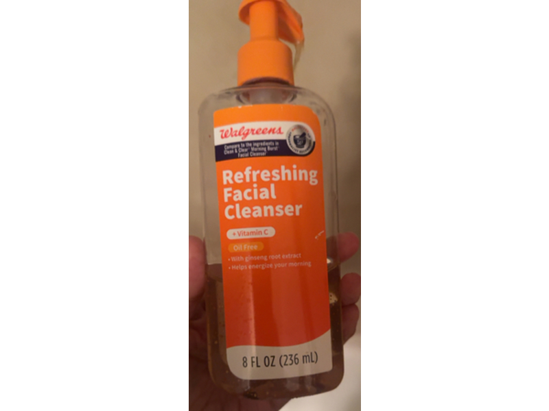 Walgreens Refreshing Facial Cleanser, Vitamin C, 8 fl oz/236 mL