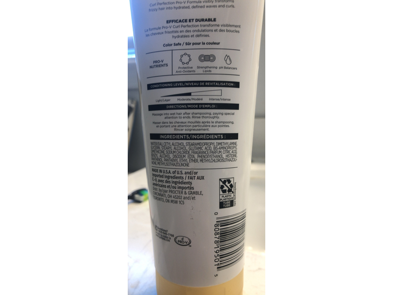 Pantene Pro-V Curl Perfection Conditioner, 10.4 fl oz/308 mL