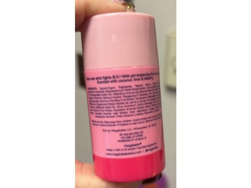 Megababe The Smoothie Deo Fruit Enzyme Daily Deodorant, 1 oz/28 g