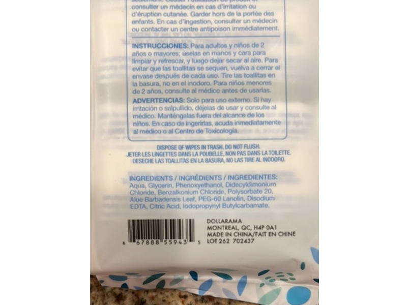 Wetkins Wet Wipes, Unscented, 8 Wipes, 4 Pack