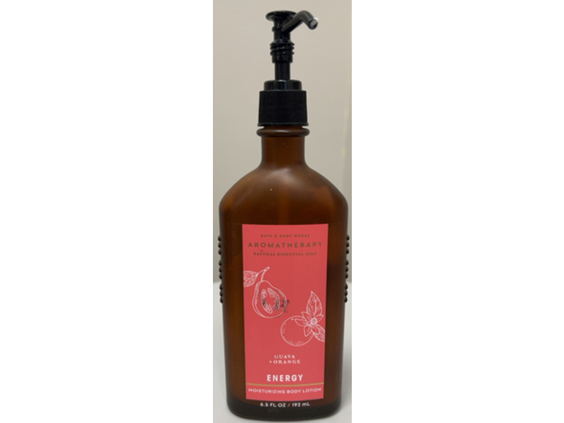Bath & Body Works Aromatherapy Energy Moisturizing Body Lotion, Guava & Orange, 6.5 fl oz/192 mL