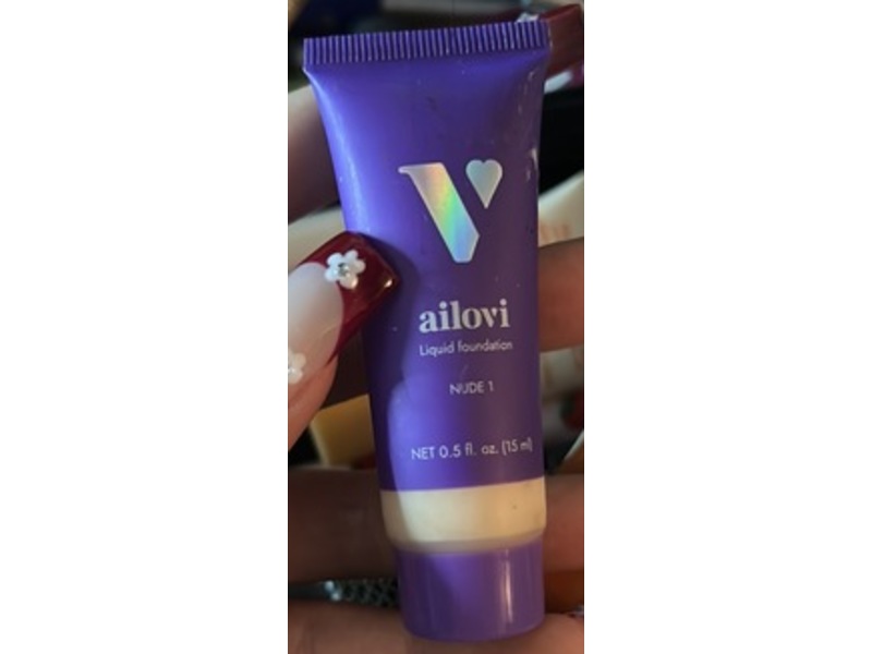 Ailovi Liquid Foundation, Nude 1, 0.5 fl oz/15 mL