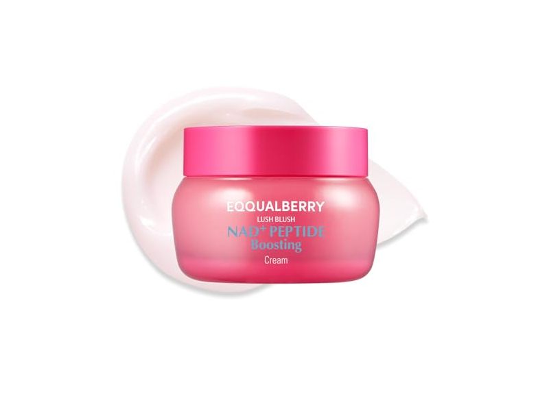 Eqqualberry Lush Blush Cream, Nad + Peptide Boosting, 1.69 fl oz/50 mL