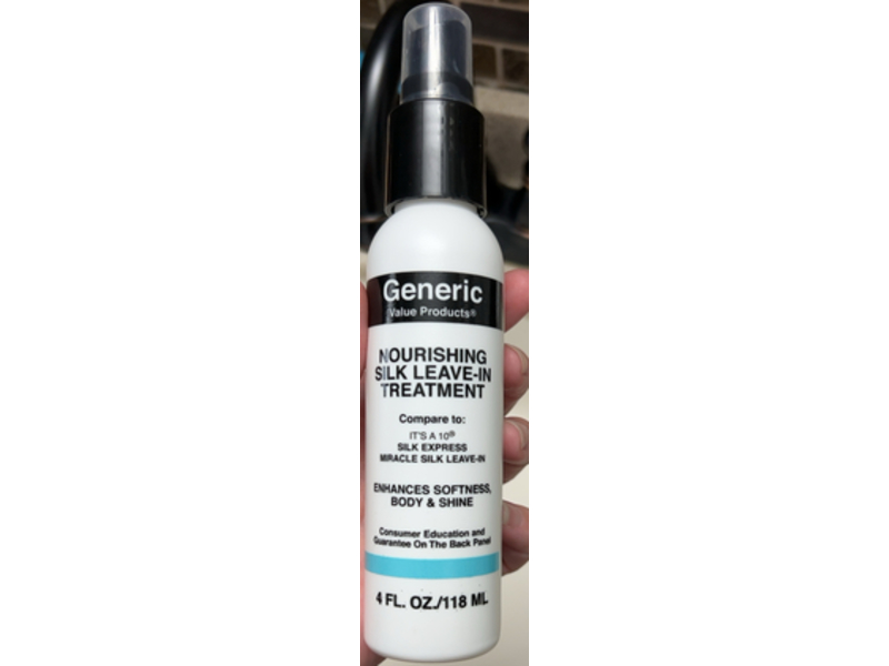 Generic Value Products Nourishing Silk Leave In Treatment, 4 fl oz/118 mL