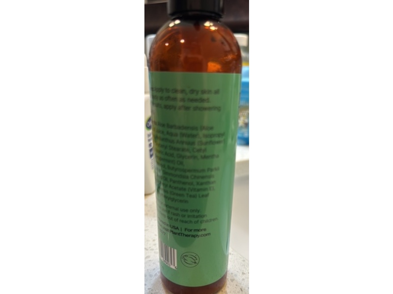 Plant Therapy Body Lotion, Peppermint, Aloe & Shea, 8 oz/227 g