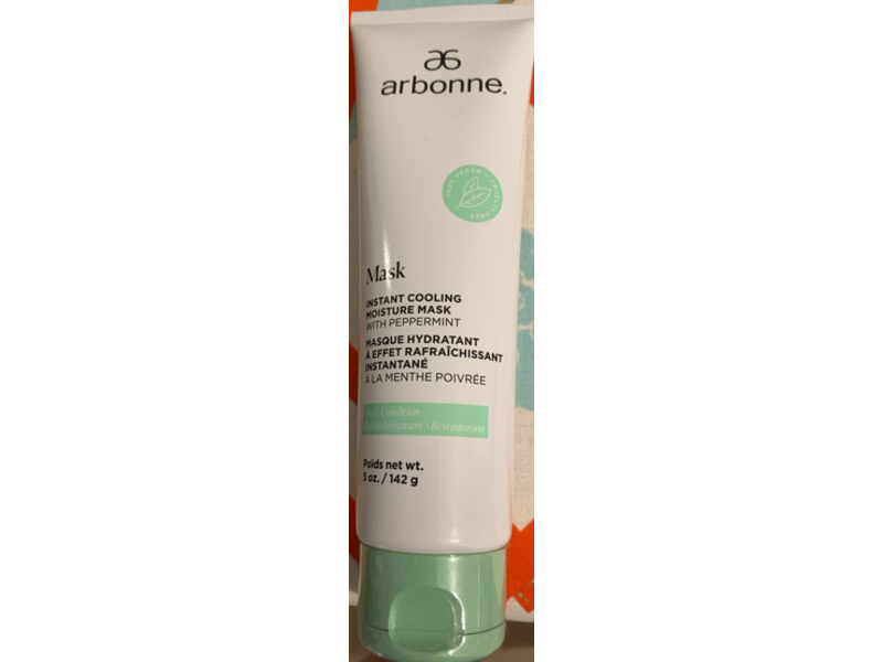 Arbonne Instant Cooling Moisture Mask, Peppermint, 5 oz/142 g