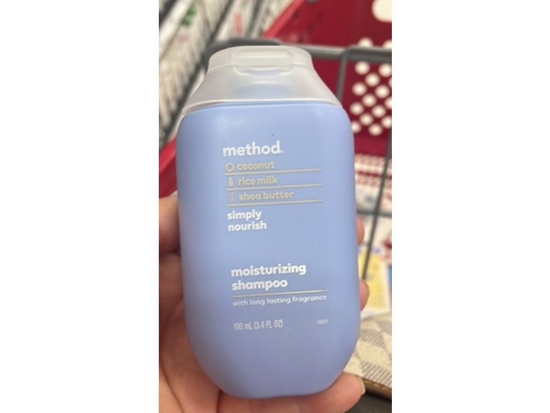 Method Simply Nourish Moisturizing Shampoo, 3.4 fl oz/100 mL